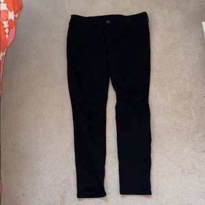 AE NE(X)T LEVEL STRETCH Black Ripped Jeans